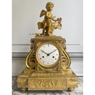 Directory Pendulum In Gilt Bronze