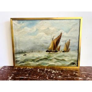 Oil Painting On Canvas By Claas Prins (1903-1968)