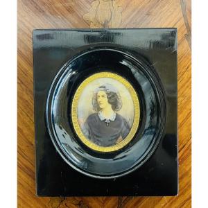 Hand-painted Miniature Signed Silver - 576007