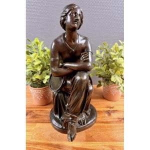 Bronze Sculpture Of Esmeralda By Jan Josef Jaquet (1822-1898)