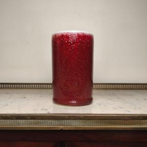 China, Qing Dynasty, Brush Pot With "oxblood" Glaze