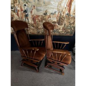 Important Pair Of Rocking Chairs 