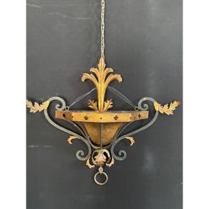 Metal Planter Wall Lamp 