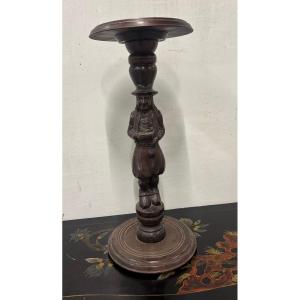 Carved Wooden Pedestal 