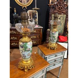 Pair Of Asian Art Lamps