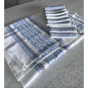 Tablecloth + 8 Basque Cotton Napkins 