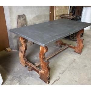 Grey Lacquered Top Table 