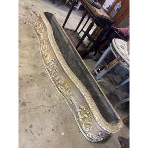 Large Carved Wood Planter