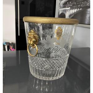 Cut Crystal And Bronze Champagne Seal