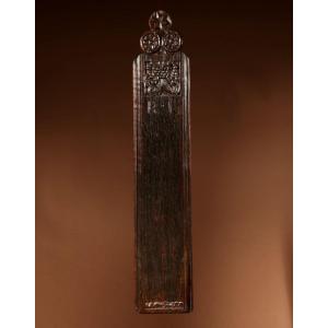  very Rare Oak Dutch Mangling Board 17th Century.