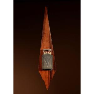 A Very Elegant Matchbox Holder In Madagascar Ebony Veneer