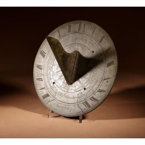  Unusual Large Scottish Bronze Sundial, Circa 1800.