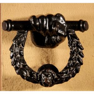 Wellington Interest, Cast Iron Door Knocker First Half 19th Century.