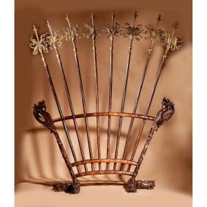 A Chinese Ceremonial Poles/halberds Stand, China Circa 1850.