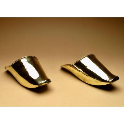 A Pair Of Decorative Wall Brackets In The Shape Of Spanish Conquistador Stirrups.19th Century.