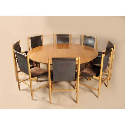 A Rare And Complete John Makepeace Maple Wood Dining Set