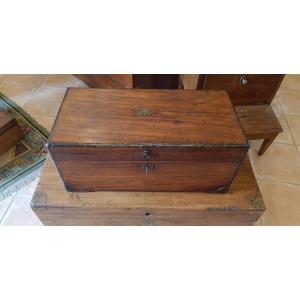 Small Officer's Trunk, Known As Marine Trunk, In Camphor