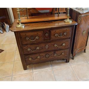 Small Parisian Commode, 18th Century, Stamped Girardau