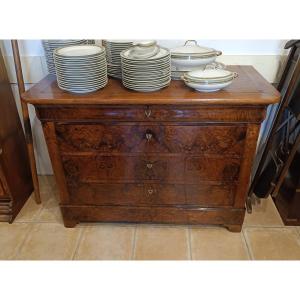 Louis Philippe Commode With Ogee Molding In Walnut