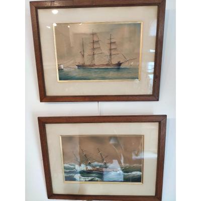 Pair Of Marines, Eugène Pierre Constant Petit 1869