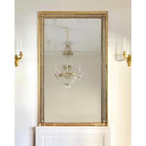 Large Empire Trumeau Mirror.
