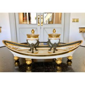 Inkwell From The Royal Vienna Porcelain Manufactory.