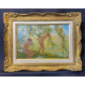 Alphonse II Van Beurden (1878 Antwerp - 1962) Signed “bather”
