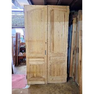 Pair Of Louis XV Doors In 262x140 / Antique Doors / Communication Doors / Woodwork