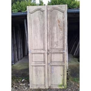 Pair Of Louis XV Doors With Original Plate Lock Wardrobe Closet Communication Door