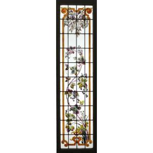 Stained Glass-blackberry Bush And Cherry