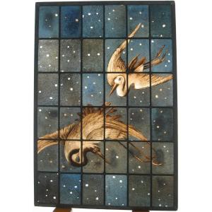 Stained Glass - Flight Of Storks