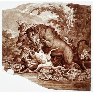 Stained Glass - Stained Glass - Bull Attacked By Dogs
