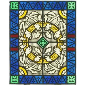 Stained Glass - Stained Glass Windows - Lily Flowers And Foliage Decor