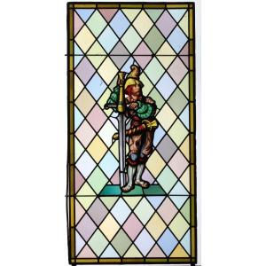 Stained Glass - Stained Glass Windows - Lansquenet With Swordfish