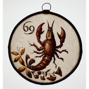 Stained Glass - Stained Glass - Zodiac Sign Cancer
