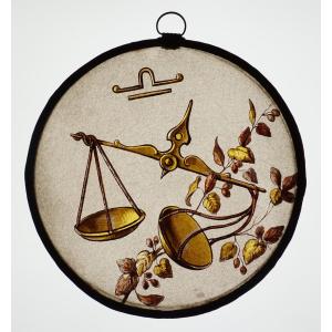 Stained Glass - Stained Glass - Libra Zodiac Sign