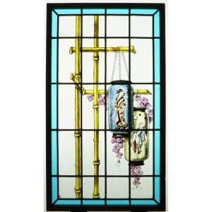 Stained Glass - Stained Glass Windows - Bamboo With Lanterns