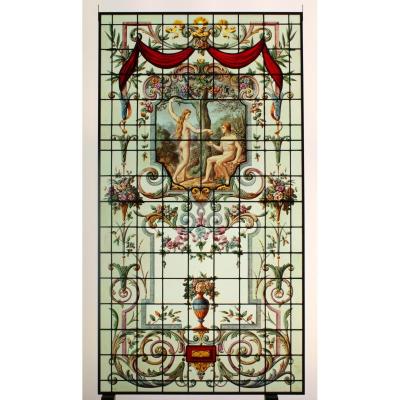 Stained Glass - Adam And Eve