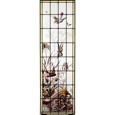 Stained Glass - Vegetation With Birds