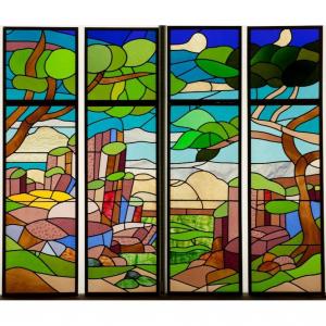 Stained Glass - Basaltic Landscape