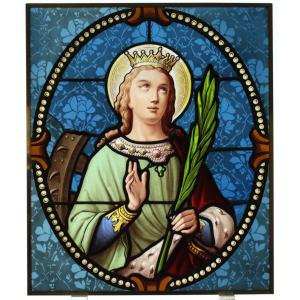 Stained Glass  - Saint Catherine