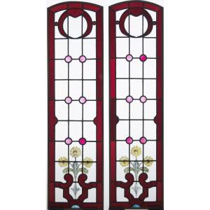 Stained Glass - Yellow Flowers And Cabochons