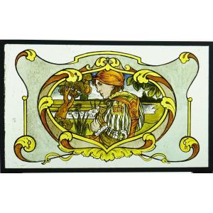 Vitrail – Vitraux – Femme Art Nouveau