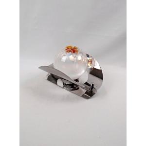 Mazzega Wall Light In Murano Glass And Stainless Steel, Space Age Style, 1960s