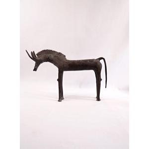 Bronze Horse From Burkina Faso Early XXth Century