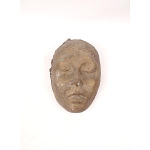 Solid Bronze Death Mask Of An Asian Woman Cabinet De Curiosité 20th Century