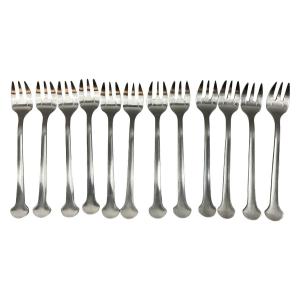 12 Christofle Sigma Model Oyster Forks