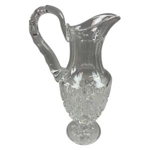 St Louis Crystal Pitcher Or Ewer, Florence Model 
