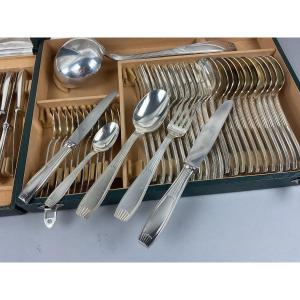 Christofle Saigon Model Cutlery Set With 61 Place Settings 