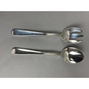 Christofle Dax Model Salad Servers